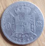 BELGIE : SCHAARSE 50 CENTIMES 1899VL, Postzegels en Munten, Munten | België, Zilver, Losse munt, Verzenden