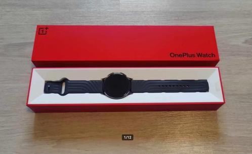 Oneplus Watch - Midnight Black (incl. extra bandje), Handtassen en Accessoires, Smartwatches, Gebruikt, Android, Zwart, Afstand