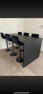 Tafel + stoelen, Huis en Inrichting, Barkrukken, Ophalen, Zo goed als nieuw