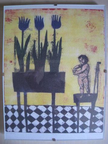 Fotokader 18x24cm, met tekening Primavera beschikbaar voor biedingen
