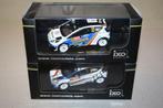 2 x 1:43 IXO Ford fiesta RS WRC Delecour rally Monte-Carlo., Ophalen, Zo goed als nieuw, Auto