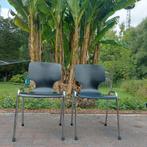 2 DRISAG stoelen/hout/zwart/chroom/2voor 17€, Ophalen, Gebruikt, Hout