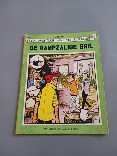 Pits en Kaliber 4, de rampzalige Bril, 1st druk, goede staat, Boeken, Stripverhalen, Eén stripboek, Verzenden