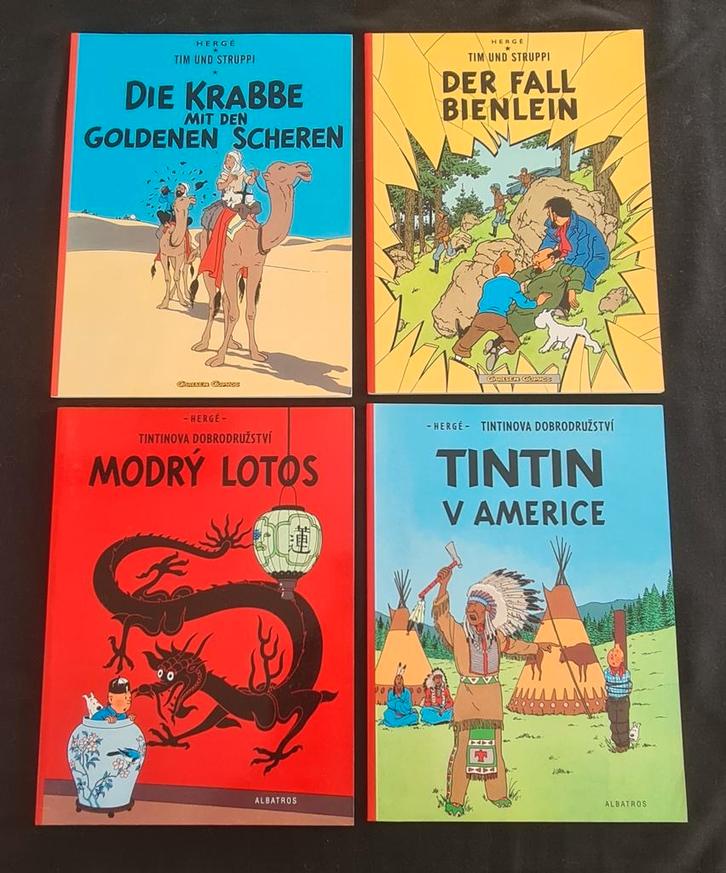 Tintin en Allemand et en Tchèque, Livres, BD, Utilisé, Enlèvement ou Envoi