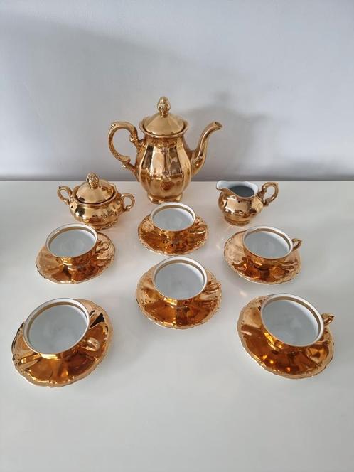 Antiek mokka service Bavaria 1950 - 1960, Antiek en Kunst, Antiek | Servies compleet, Ophalen of Verzenden