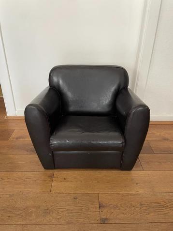 Fauteuil enfant simili cuir noir beschikbaar voor biedingen