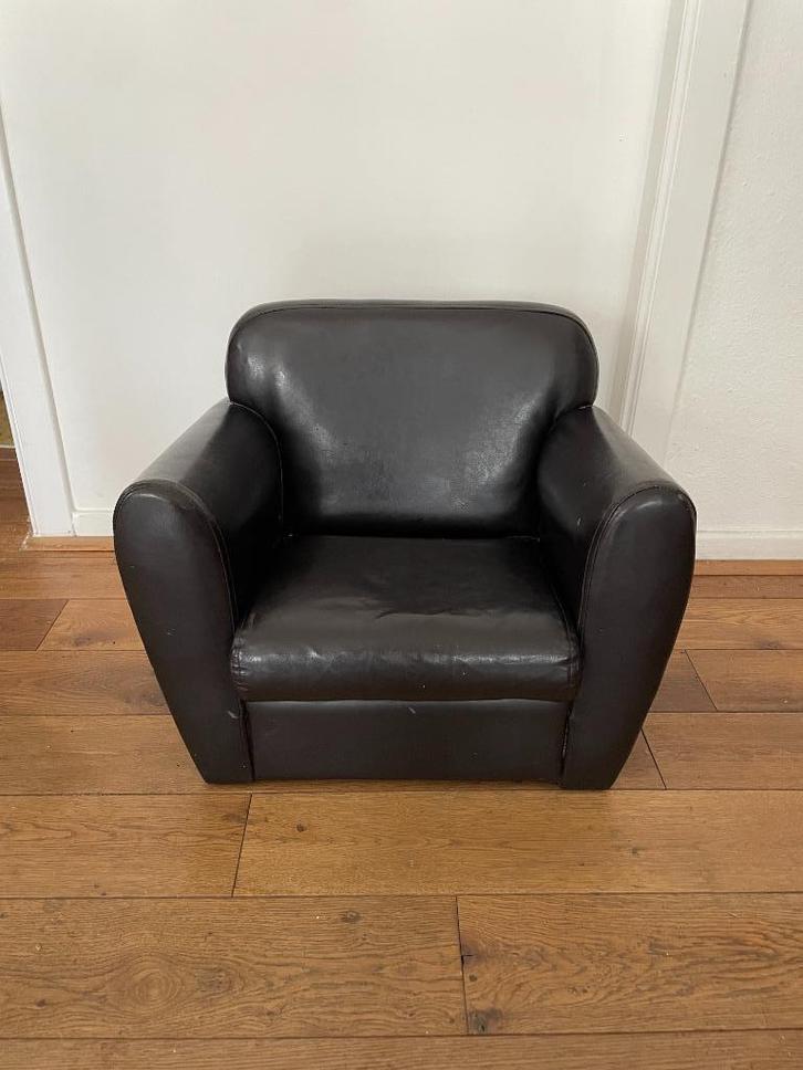 Fauteuil enfant simili cuir noir, Kinderen en Baby's, Speelgoed | Overig, Gebruikt, Jongen of Meisje, Ophalen