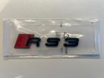 Audi RS3 logo's zwart voor/achter, Auto diversen, Tuning en Styling, Ophalen of Verzenden
