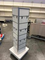 Tour 4 faces L51xP51xH165cm - roulettes - blanc, Zakelijke goederen, Kantoor en Winkelinrichting | Winkel en Inventaris, Ophalen