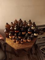 Lot oude bruine apotheek flessen. 25 stuks, Ophalen