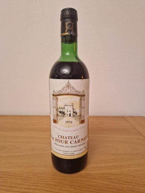 CHATEAU LA TOUR CARNET Grand Cru Classé - 1974 - Haut Médoc, Verzamelen, Wijnen, Nieuw, Rode wijn, Frankrijk, Ophalen of Verzenden