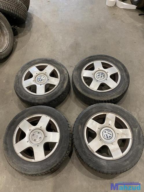 VW GOLF 4 Velgen met banden 5x100 15 inch, Auto-onderdelen, Banden en Velgen, Band(en), Gebruikt