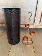 Lanterne orientale 30 cm, Ophalen of Verzenden, Zo goed als nieuw, Metaal, Kaars