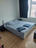 Tweepersoonsbed moet weg voor 21/05, Huis en Inrichting, Slaapkamer | Boxsprings, 160 cm, Bed Ikea, Gebruikt, Wit
