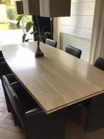 Travertin eettafel, Huis en Inrichting, Tafels | Eettafels, Ophalen, Gebruikt, Overige materialen