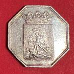Zilveren penning Gemeenteraad Brussel begin 19de eeuw, Timbres & Monnaies, Pièces & Médailles, Argent, Enlèvement ou Envoi