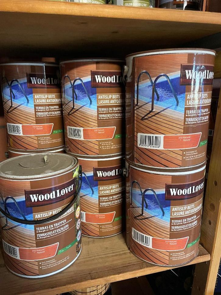 Wood Lover antislip beits, Doe-het-zelf en Bouw, Verf, Beits en Lak, Nieuw, Beits, Ophalen of Verzenden