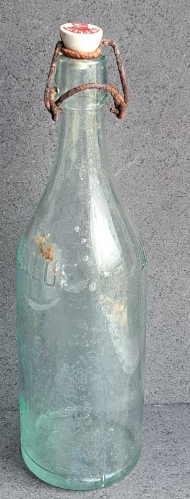 Très ancienne bouteille Piedboeuf Jupille 1957, Verzamelen, Biermerken, Gebruikt, Flesje(s), Jupiler, Ophalen of Verzenden