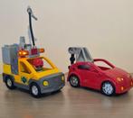 Vintage Duplo wegenwerker en sleepwagen, Ophalen of Verzenden, Zo goed als nieuw, Duplo
