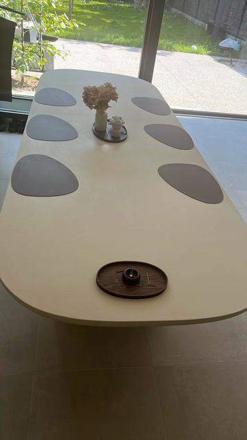 Eettafel Maya Ovaal 300 cm (Beige), Huis en Inrichting, Tafels | Eettafels, Ophalen, Nieuw, Ovaal