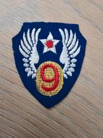 US WW2 British made 9th Airforce patch, Ophalen of Verzenden
