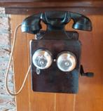 Vintage Oude telefoon uit mahonie hout, Ophalen of Verzenden, Zo goed als nieuw