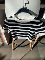 Gebreid t-shirt gestreept maat S h&m, H&M, Wit, Ophalen of Verzenden, Zo goed als nieuw