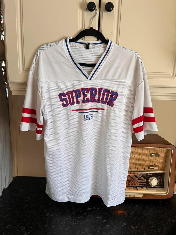 90's look baseball truitje / vintage look, Kleding | Dames, T-shirts, Zo goed als nieuw, Maat 36 (S), Ophalen of Verzenden