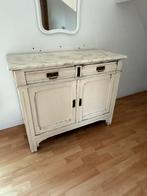 Antieke kast met marmeren blad, Huis en Inrichting, Kasten | Dressoirs, Ophalen, Gebruikt