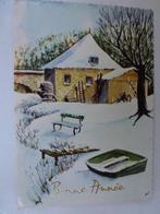 Bonne Année JC oude prentkaart, Verzamelen, Ophalen of Verzenden, 1960 tot 1980, Gelopen, Feest(dag)