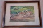 Aquarel+Bengaalse school+India+Mukherjee+Aziatische kunst, Ophalen of Verzenden