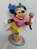 Disney figuurtje van Minnie Mouse met microfoon, 7.5 cm, Ophalen of Verzenden, Mickey Mouse, Zo goed als nieuw, Beeldje of Figuurtje