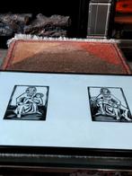 Mooi werk.gesigneerd.ingekaderd achter glas, Antiek en Kunst, Ophalen