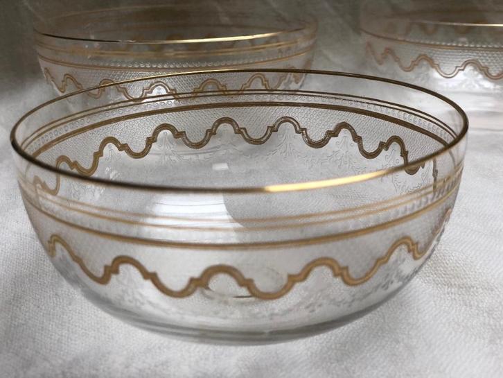 Set: 4 x Antiek Kristal - St. Louis Beethoven / ref. 10, Antiek en Kunst, Antiek | Glaswerk en Kristal, Ophalen of Verzenden