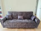 Handige slaapbank met opbergruimte, Ophalen, 100 cm, Bruin, Tweepersoons