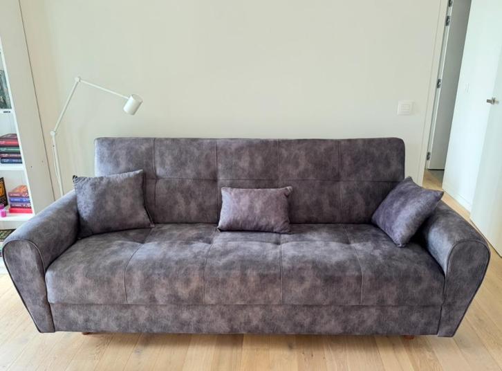 Handige slaapbank met opbergruimte, Huis en Inrichting, Slaapkamer | Slaapbanken, Zo goed als nieuw, 100 cm, 220 cm, Tweepersoons