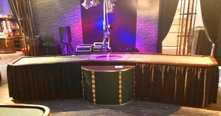 Oude professionele dubbel roulette met herkomst Holland, Verzamelen, Automaten | Gokkasten en Fruitautomaten, Zo goed als nieuw
