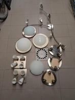 Plafond spot lamp led houders 10 stuks 50€ voor alles, Huis en Inrichting, Lampen | Spots, Ophalen, Gebruikt, Metaal of Aluminium