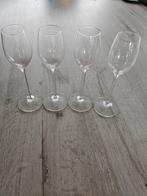 Porto glazen 4 stuks op hoge voet, Verzamelen, Glas en Drinkglazen, Ophalen