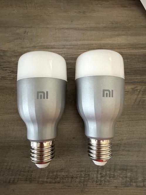 2 x Xiaomi | Mi Led Smart Bulb ampoules connectées E27, Maison & Meubles, Lampes | Lampes en vrac, Utilisé, Ampoule, Enlèvement ou Envoi