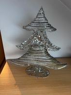 Sapin de Noël en aluminium/ruban métallique de 38 cm de haut, Maison & Meubles, Accessoires pour la Maison | Décorations murale