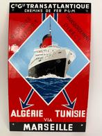 Replica emaille plaat uit 1996 - Transatlantisch, Ophalen of Verzenden