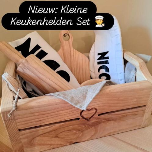 Leuke handgemaakte kook en bakset voor kinderen, Huis en Inrichting, Woonaccessoires | Kisten, Nieuw, Ophalen of Verzenden