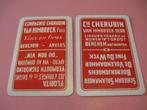 2 oude losse speelkaarten Compagnie Cherubin (67), Comme neuf, Carte(s) à jouer, Enlèvement ou Envoi
