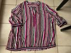 Leuke gestreepte blouse - Maat 52, Ophalen of Verzenden, Blouse of Tuniek