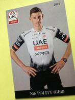 wielerkaart 2025  team uae nils politt  signe, Sports & Fitness, Envoi, Comme neuf