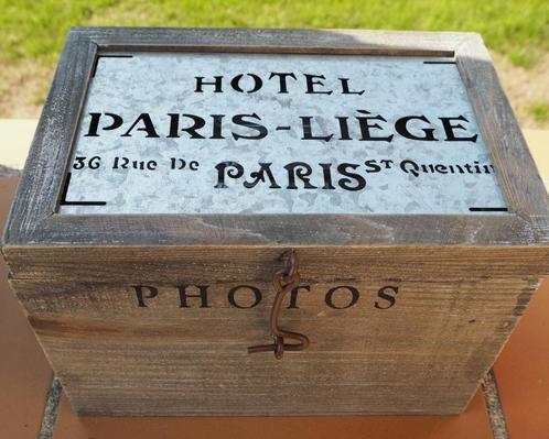 Doos in hout, Antiek en Kunst, Curiosa en Brocante, Ophalen of Verzenden