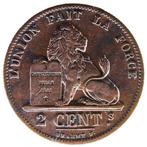 België 2 centimes, 1870 opschrift in het Frans - 'DES BELGES, Postzegels en Munten, Munten | België, Overig, Ophalen of Verzenden