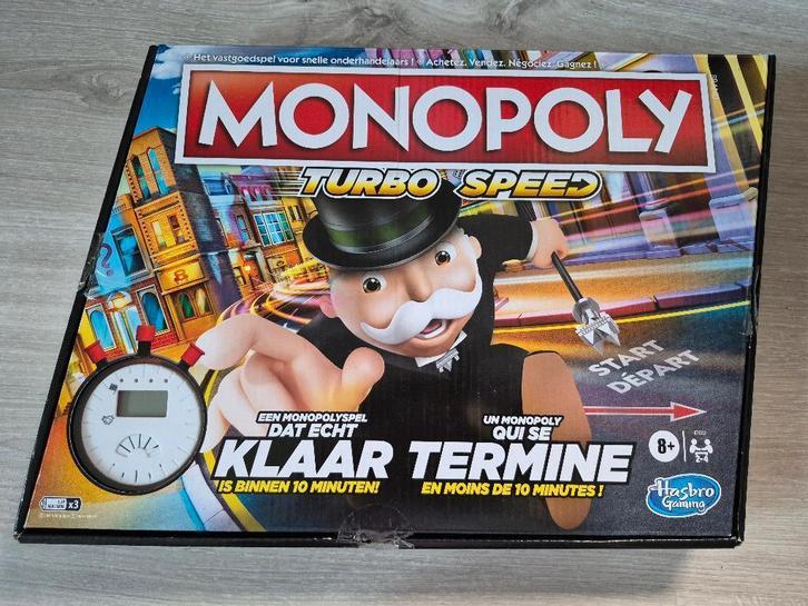 Monopoly Turbo Speed, Enfants & Bébés, Jouets | Autre, Comme neuf, Garçon ou Fille, Enlèvement ou Envoi