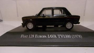 FIAT 128 1,3L BLACK de 1978. IXO/SALVAT,1/43 NEUVE,VITRINE